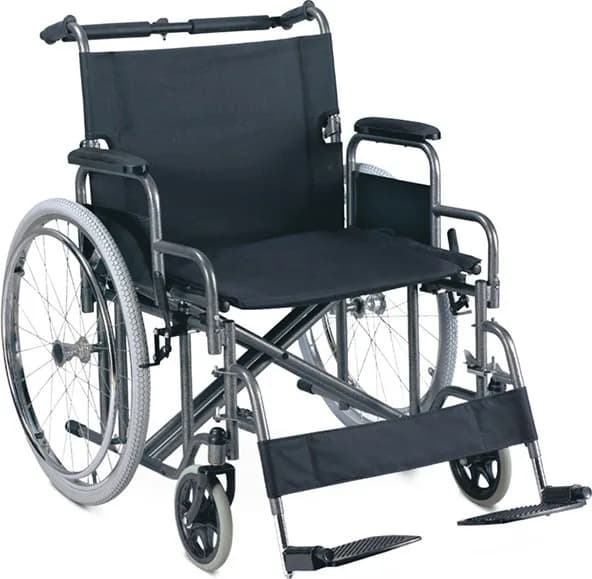Fauteuil roulant bariatrique en acier MOVO MLW209AE-61, assise 61 cm
