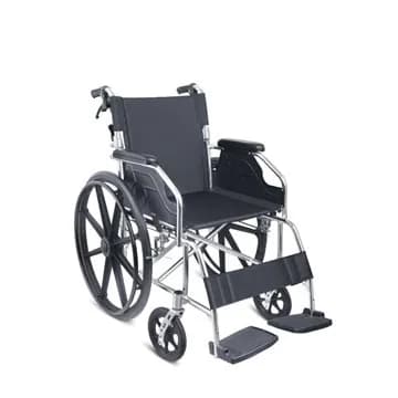 MOVO MLW869LABJX Aluminium Wheelchair with Reclining Armrests, 46 cm Seat