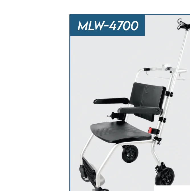 كرسي متحرك قياسي غير قابل للطي بهيكل فولاذي MLW-4700